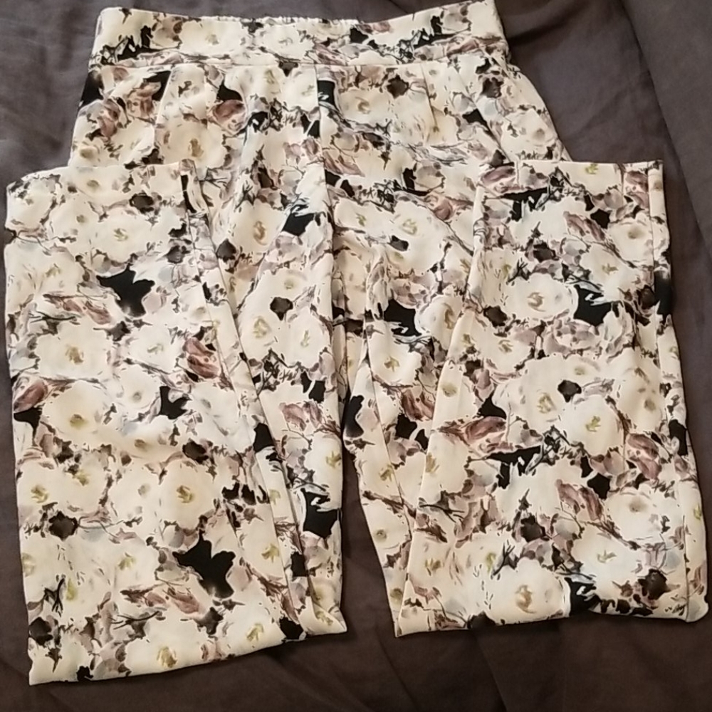 Floral dress pants